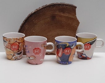 Douwe Egberts- Selwyn Senatori, complete set or separate coffee mug, with beautiful images, with the Douwe Egberts  mark