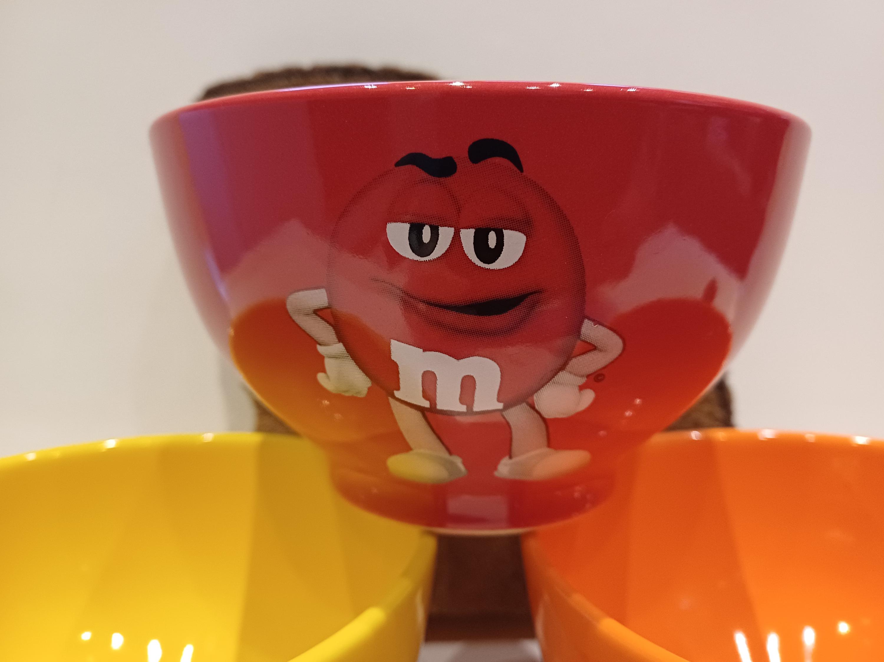 M&m's, Large Bowl, Various Colours, With Funny Images and the