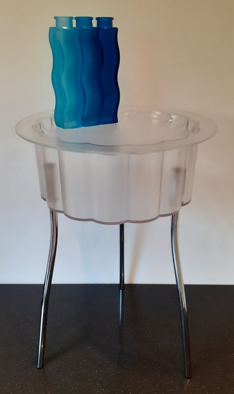 Ikea Hatten Plastic Side Table Matt Transparent Storage Etsy