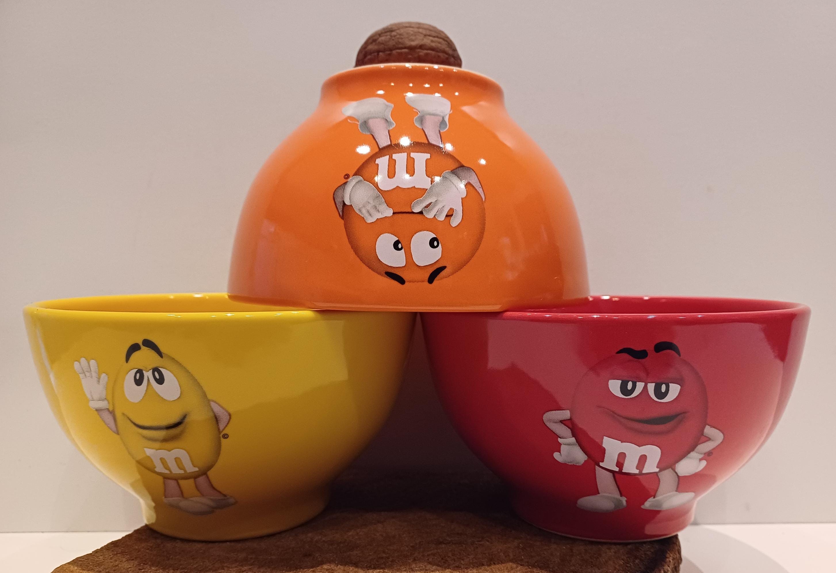 M&m's, Large Bowl, Various Colours, With Funny Images and the