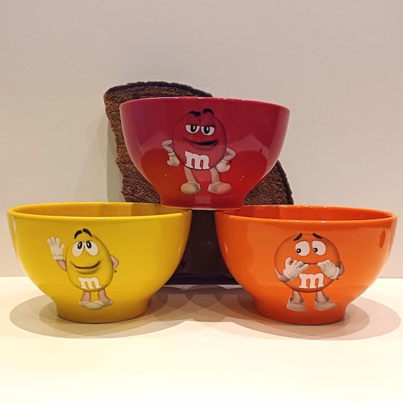 M&m's, Large Bowl, Various Colours, With Funny Images and the