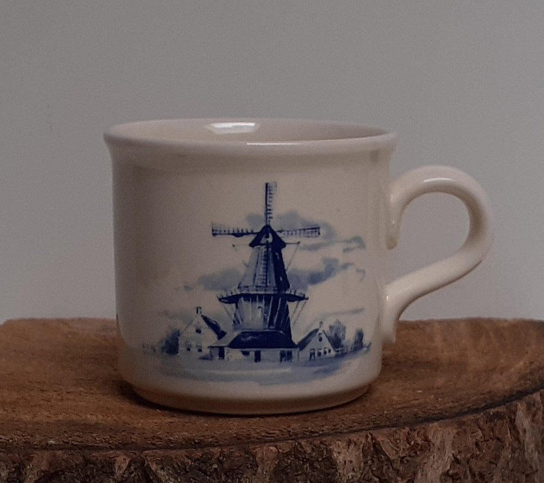 Regina Holland, Delft Blue Ceramic Coffee Mug, With a Beautiful Image ...