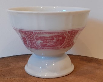 Rüdesheimer cream pot, cream bowl, German porcelain, Rüdesheimer kaffee, 1960s