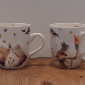 David de Kabouter, nice little coffee cup with images of David de Kabouter and his friends, Rien Poortvliet