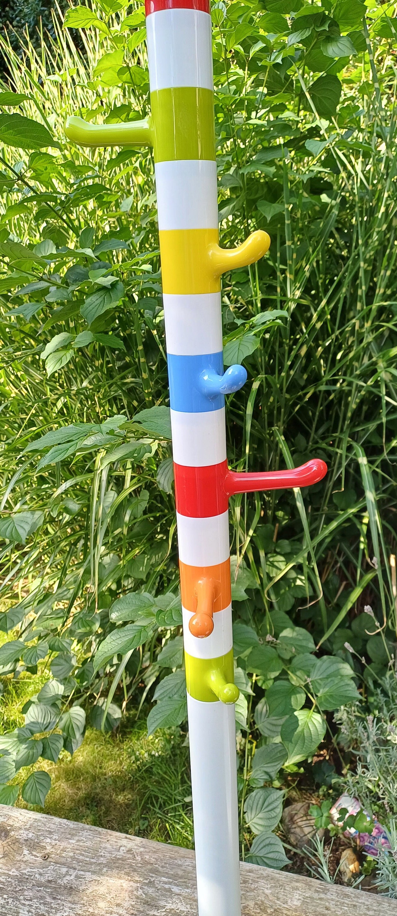 Ikea, Krokig, Memphis Style, White Plastic Standing Coat Rack