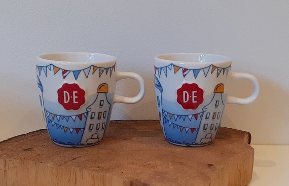 Haan Geruststellen Wakker worden Douwe Egberts Single Mug or Set of Two Coffee Mugs Image of - Etsy
