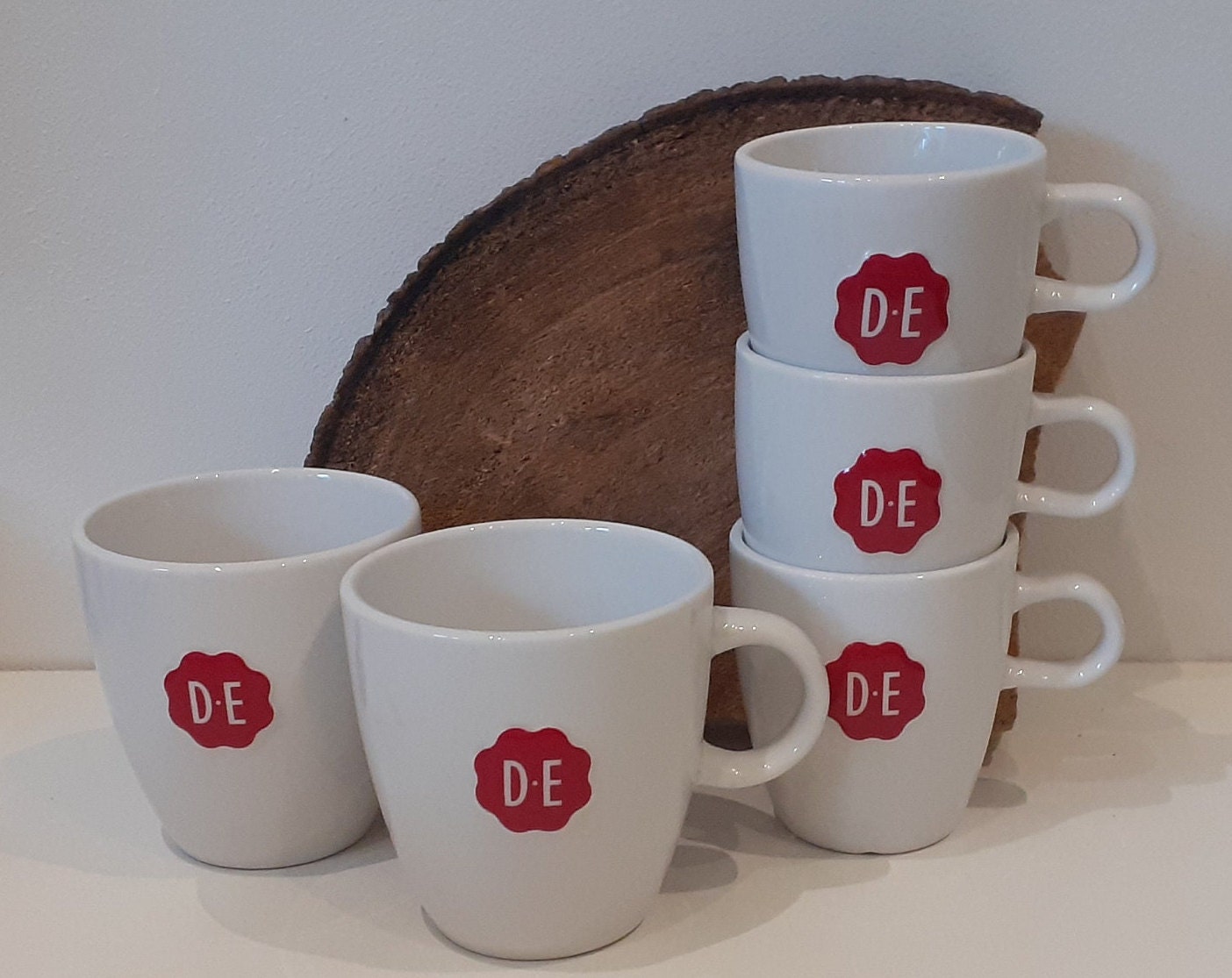 Bespreken As presentatie Buy Douwe Egberts Set of Two White Cappuccino Mugs or Two or Online in  India - Etsy