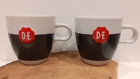Vriend Conjugeren domein Buy Douwe Egberts Holland Set of Two Grey-white Cappuccino Online in India  - Etsy