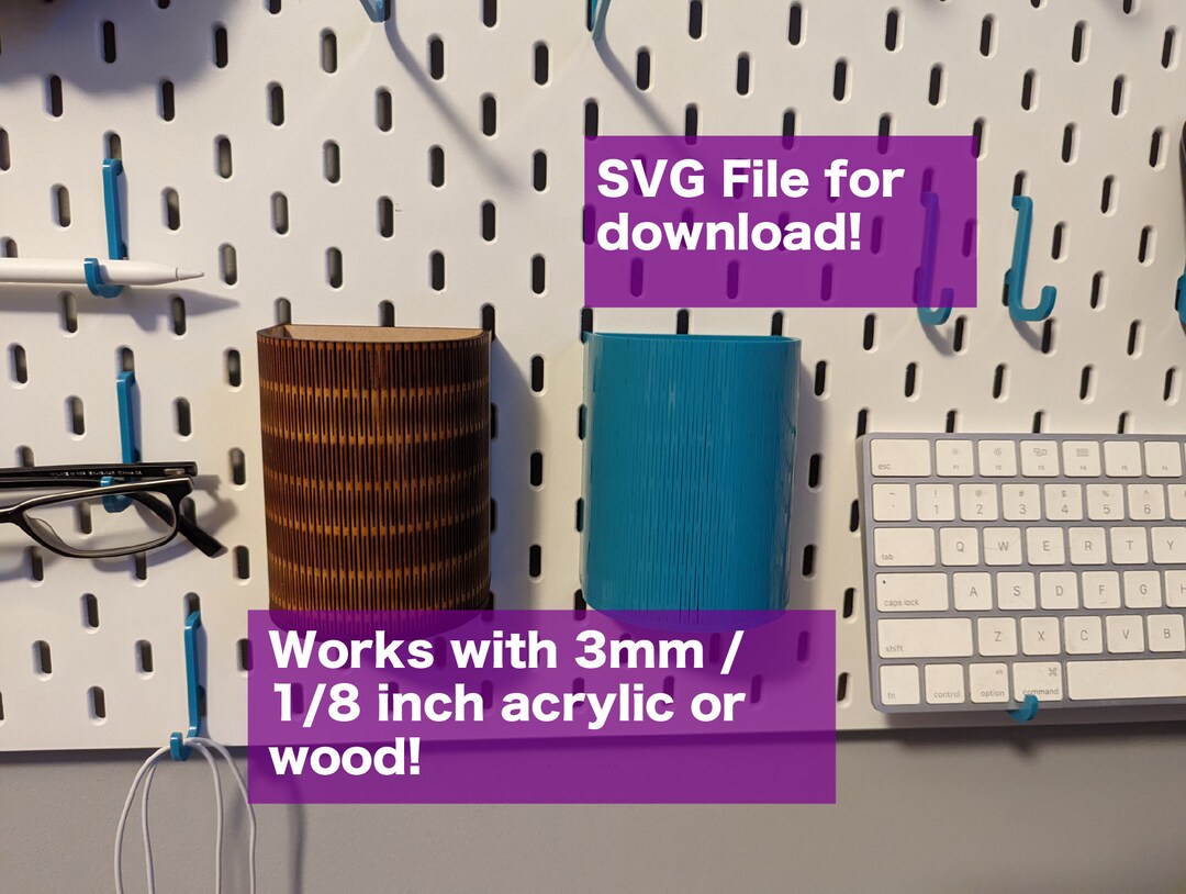 Gluetogether Pencil Holder for Ikea Skadis Pegboards Etsy