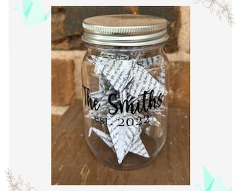 Personalized 1st Anniversary Gift, Paper Anniversary Gift, First Anniversary Vows