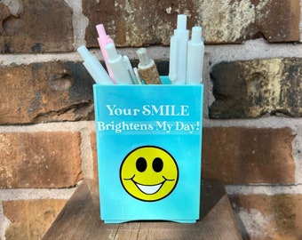 Dental Hygienist Pencil Holder - Personalized Pencil Holder - Dentist Pencil Holder - Dentist Office - Smile Pencil Holder - Dentist Office