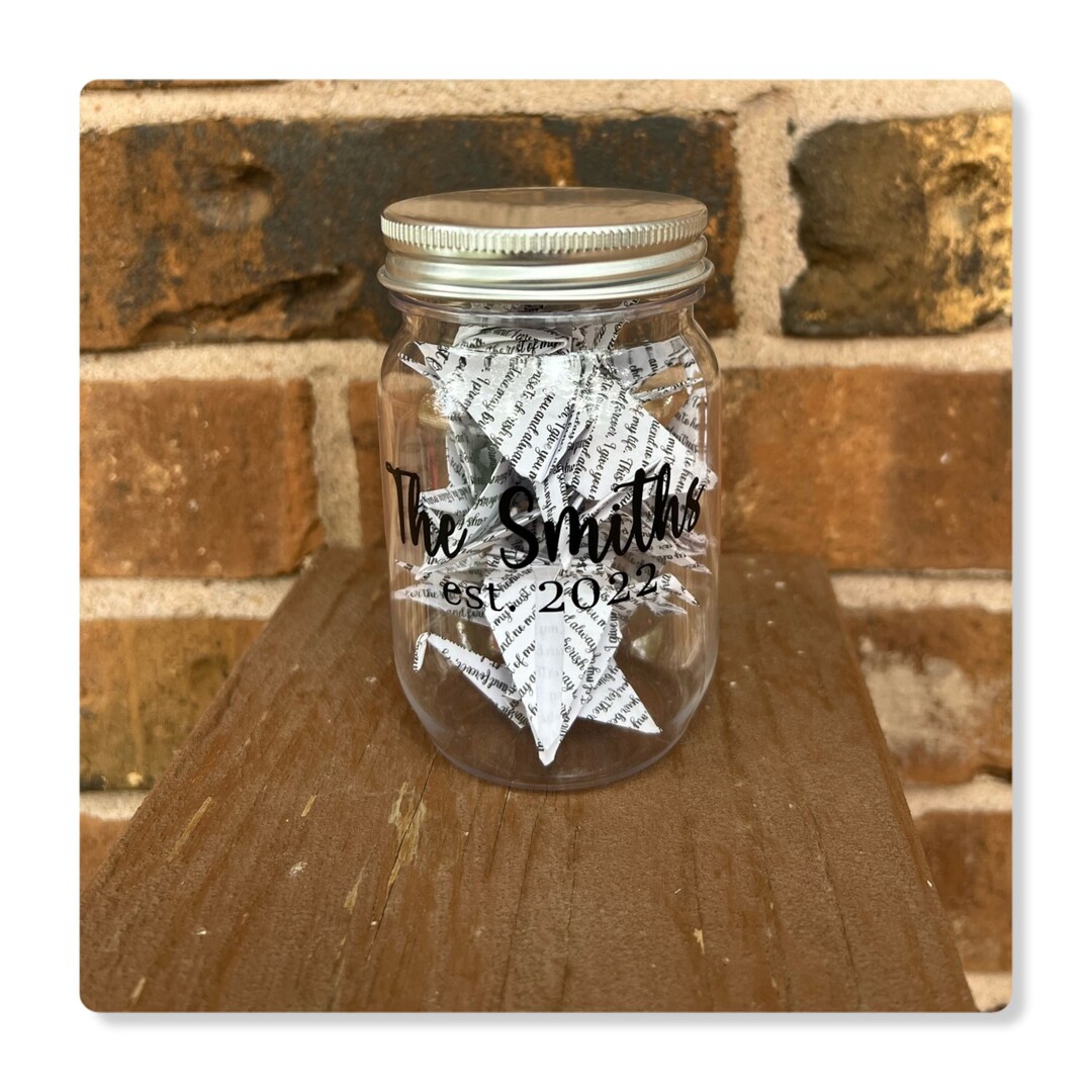 1st Anniversary Gift Paper Wedding Anniversary Gift First Wedding ...