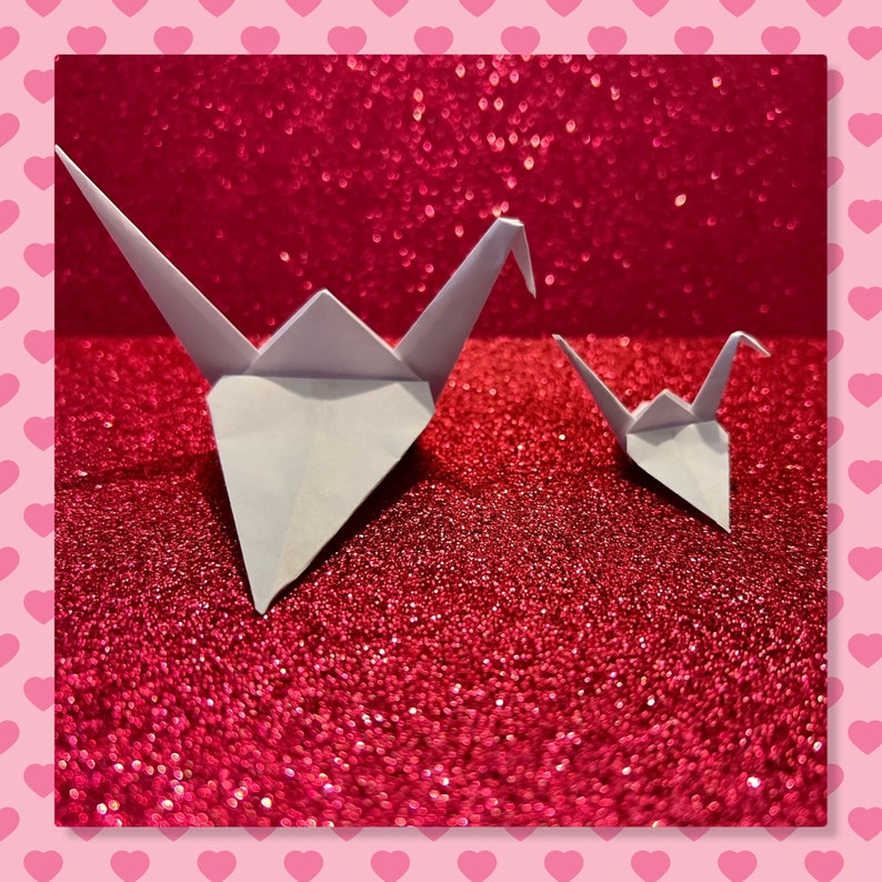 White Origami Paper Cranes Wedding Cranes White Paper Etsy