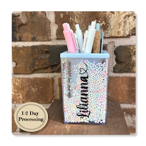 Teenager Gift - Personalized Name Desk - Personalized Pen Holder - Gift for Dorm - Gift for Teenager - Home Office Desk