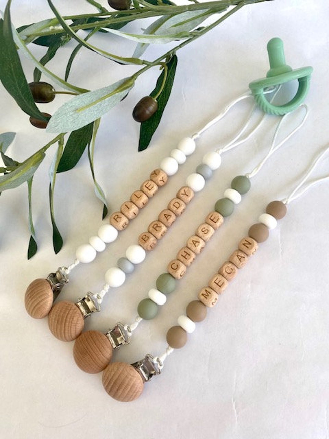 Personalized Pacifier Clip Newborn Gift Custom Baby Name Personalized Baby Gift Baby Shower Gift