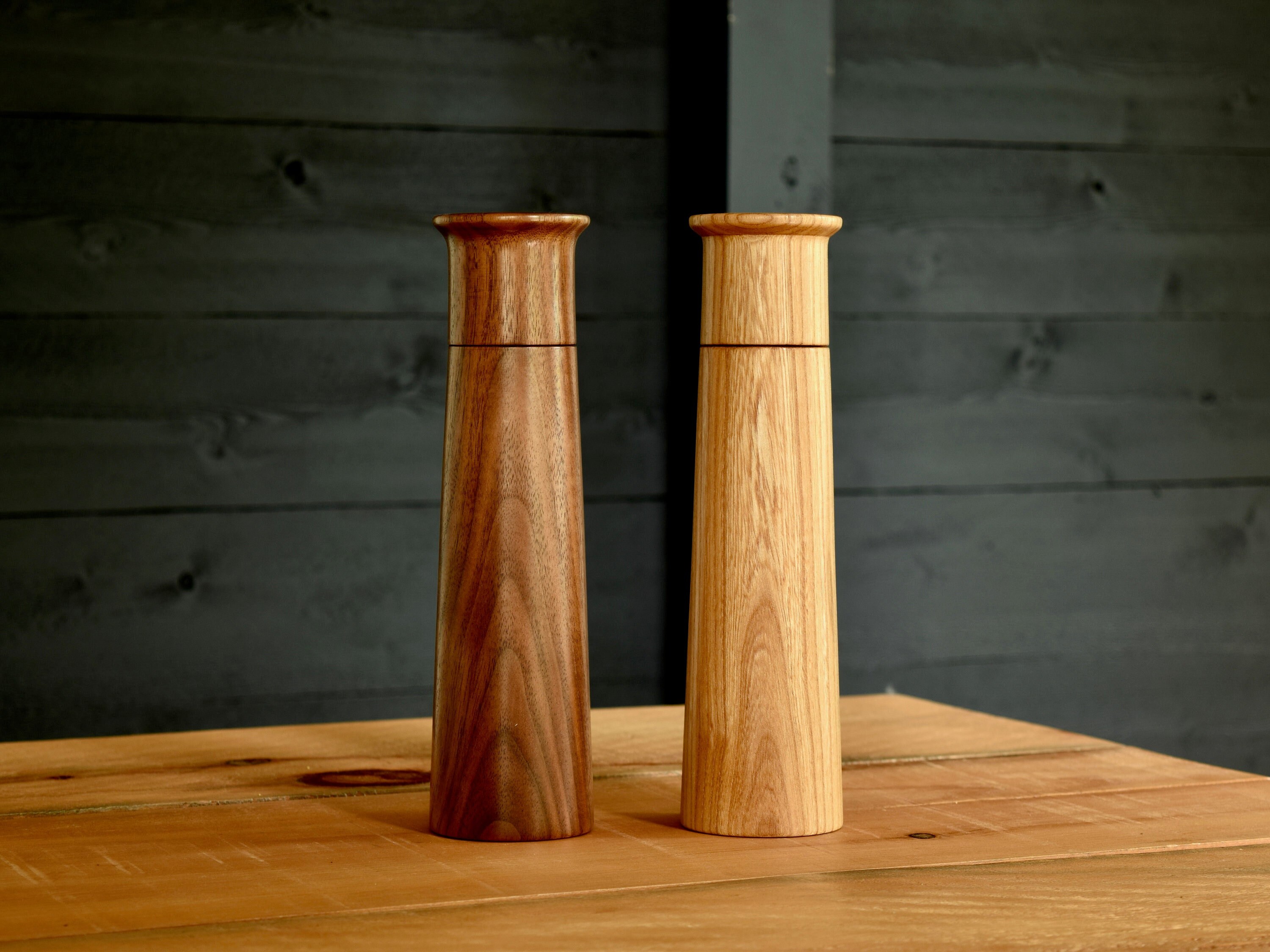 handmade wooden pepper grinder
