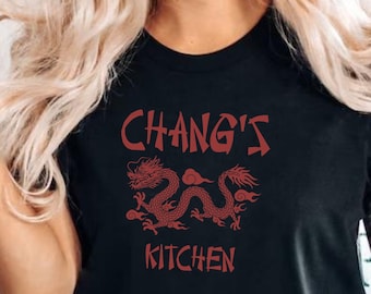 Chang&#39;s Kitchen Tee, Chinese Restaurant Shirt, Takeout Tshirt, Chinese Takeout, Retro Shirt, Gift for Her, Gift for Him, Foodie Shirt, Funny