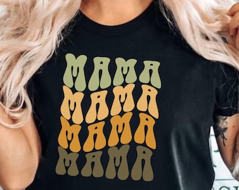 Camisa retrô vintage da mamãe, camisa legal da mamãe, camisa da maternidade, camisa fofa da mãe, presente de dia das mães, camiseta da mamãe, camisa da vida da mamãe, camisa da mamãe, mamãe