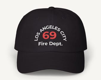 Boné clássico do Corpo de Bombeiros da Cidade de Los Angeles 69