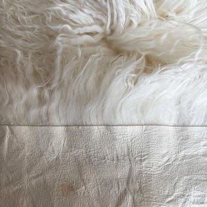 Mongoliskt fårskinn i ull - Tibetanskt lammskinn - Tibetansk lammmohair - Dockhår - Reroot - Dockperuker - Waldorfdocka - BJD - Blythe Dolls bild 5