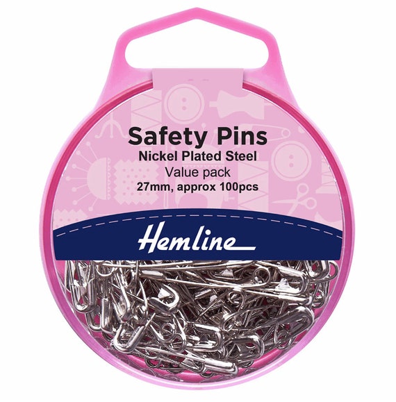 Hemline Safety Pins: Value Pack - 100pc Hemline Safety Pins: Value Pack - 100pc