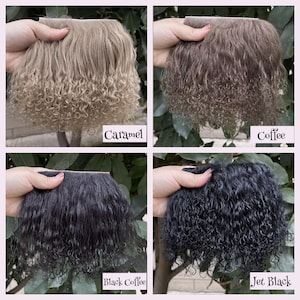 Tibetan Lamb Mohair - Mongolian Wool Sheepskin - Tibetan Lambskin - Doll Hair - Reroot - Doll Wigs - Waldorf Doll - BJD - Blythe Dolls image 5
