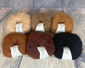 DollyMo - Woolly Mohair - Mohair Yarn - Doll Hair - Mohair Doll Hair - Natural Doll Hair - Waldorf Doll Hair