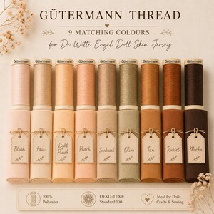 Gutermann Thread Matching Doll Skin - De Witte Engel - Waldorf Doll Skin - Gutermann Sew All Thread - Sewing Thread