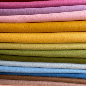 Feltro di lana 100% - 20 x 30 cm - Feltro di lana merino - Feltro per lavori artigianali - TrueFelt