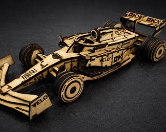 F1 Racing Car Wooden Model Kit – Build your own F1 car