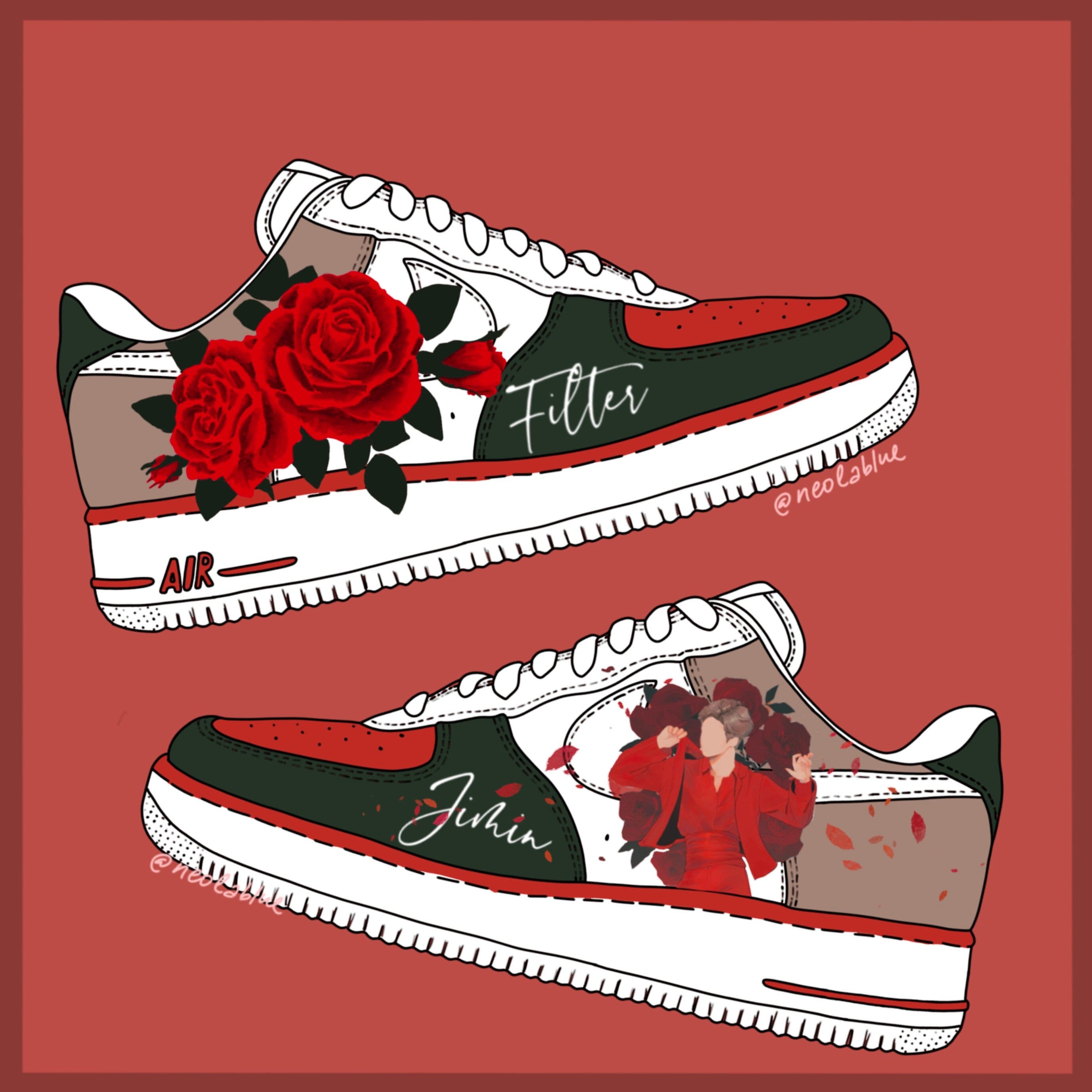 محدود bts jimin nike shoe 