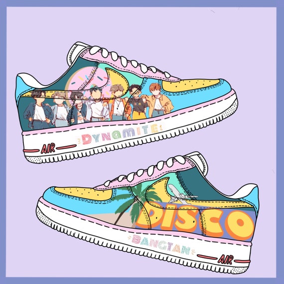 BTS dynamite Custom Kpop Air Force 1 