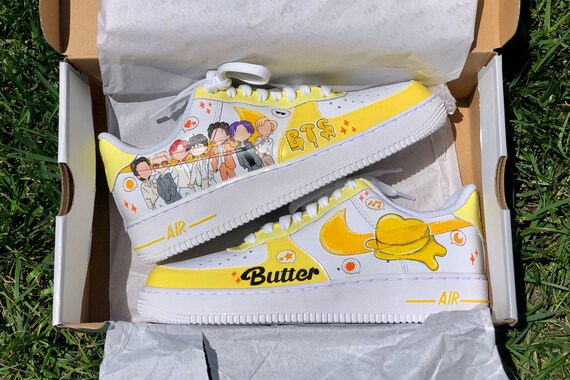 BTS butter Custom Kpop Air Force 1 Nike 