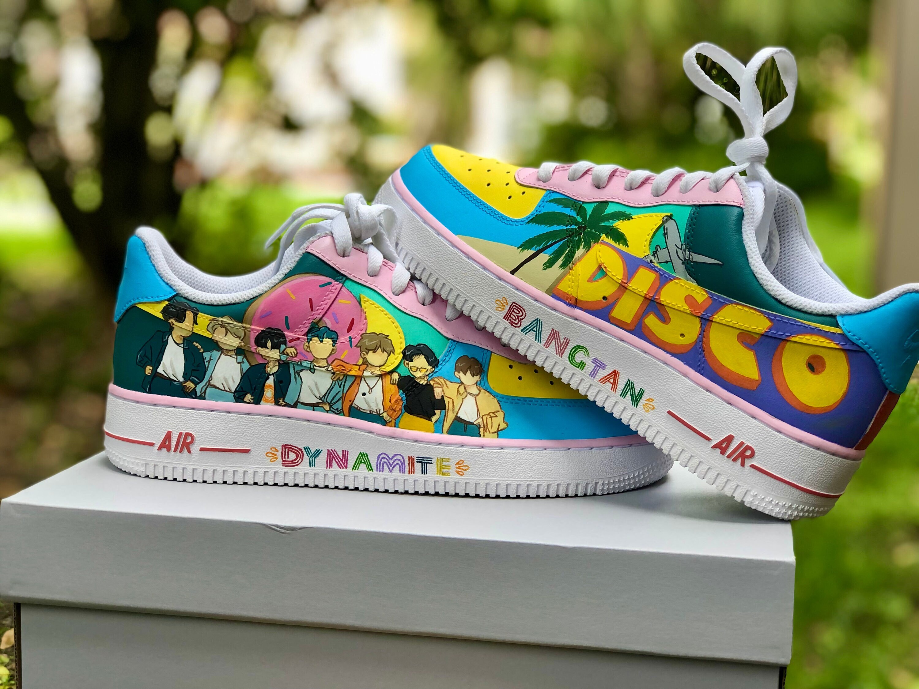BTS dynamite Custom Kpop Air Force 1 
