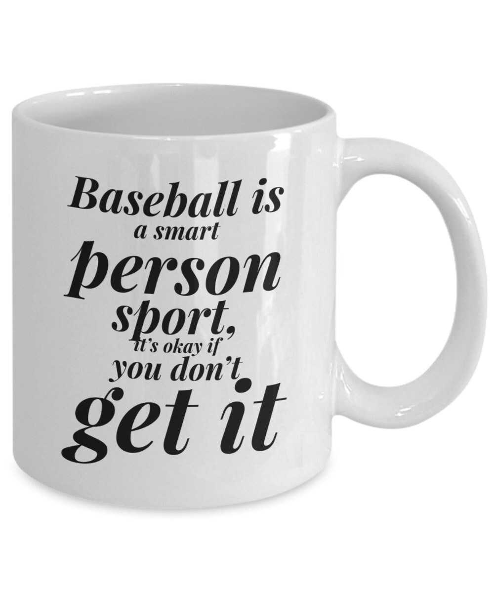 Smart Baseball Mug Baseball Player Mug Ball Player Mug Etsy UK