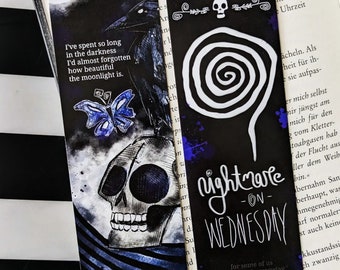 Bookmark "Moonlight Raven" Witchy Spooky Booklover Halloween