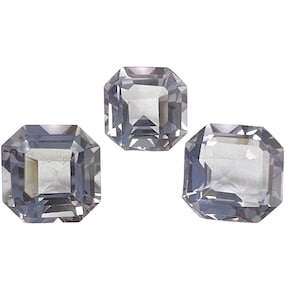 Natural Rose De France Asscher Cut Gemstone, Pink Amethyst Faceted Gemstone, Octagon Amethyst Healing Crystal Jewelry Size 8.0X8.0X6.0 mm