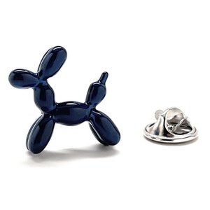 Balloon Dog Pin Dark Blue Dog Lapel Pin 3D Design Puppy Dog Mans Best Fried Family Dog Lapel Pin Jacket Pin