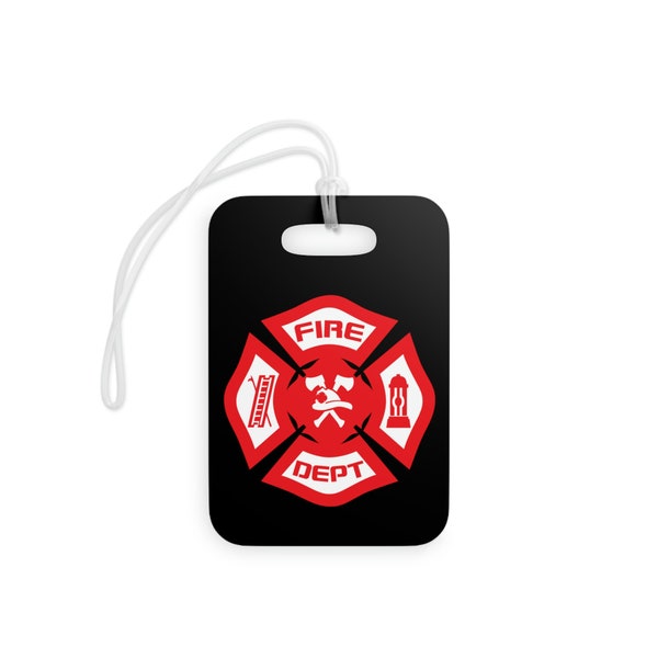 Firefighter Name Tag Etsy