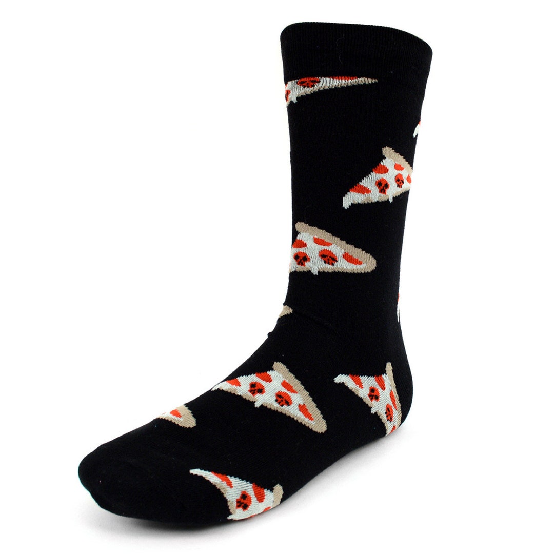 Pepperoni Pizza Socks Novelty Sock Funny Socks Pizza Lover Etsy