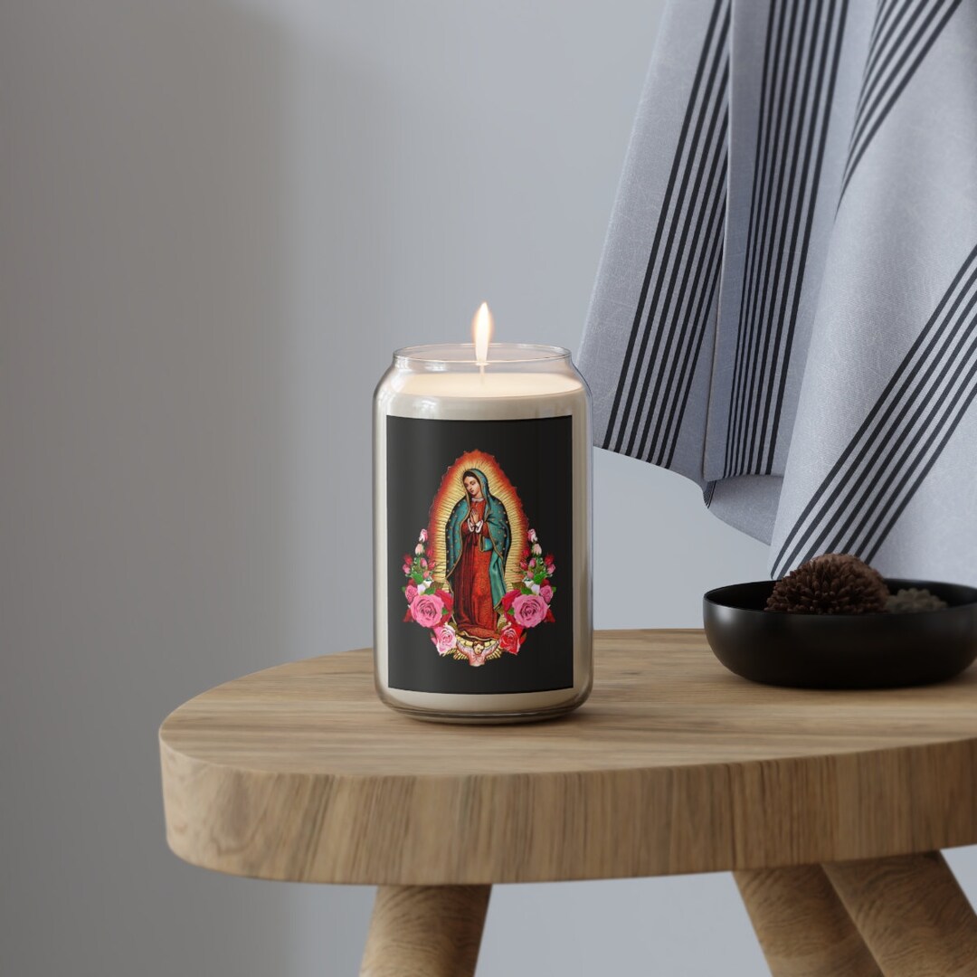 Super Deluxe Mexican Prayer Candles Virgen De Guadalupe Candle Etsy