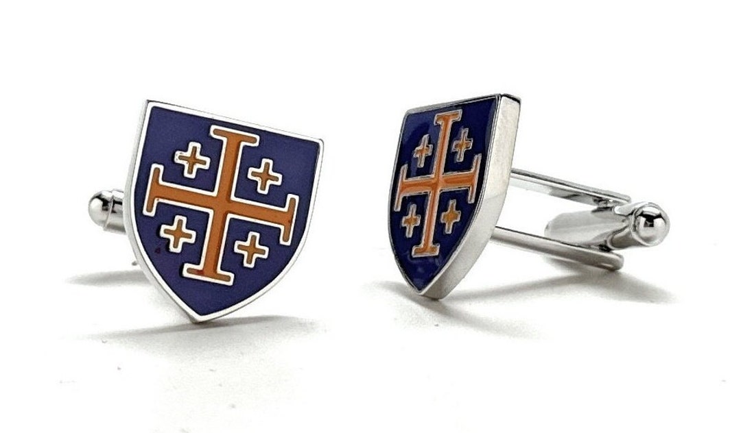 Gemelos Cruzados Para Hombre, Gemelos Escudo Cruzado, Gemelos Escudo Espada Cruzada, Gemelos Esmoquin Camisa Cruzada, Gemelos Franceses, Regalos Gemelos Vintage Punk Rock, NO, NO, No
