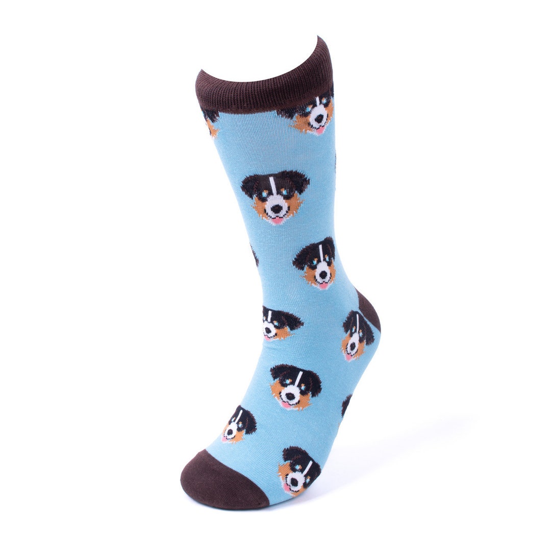 Men's Australian Shepherds Dog Novelty Socks Dog Lovers Etsy