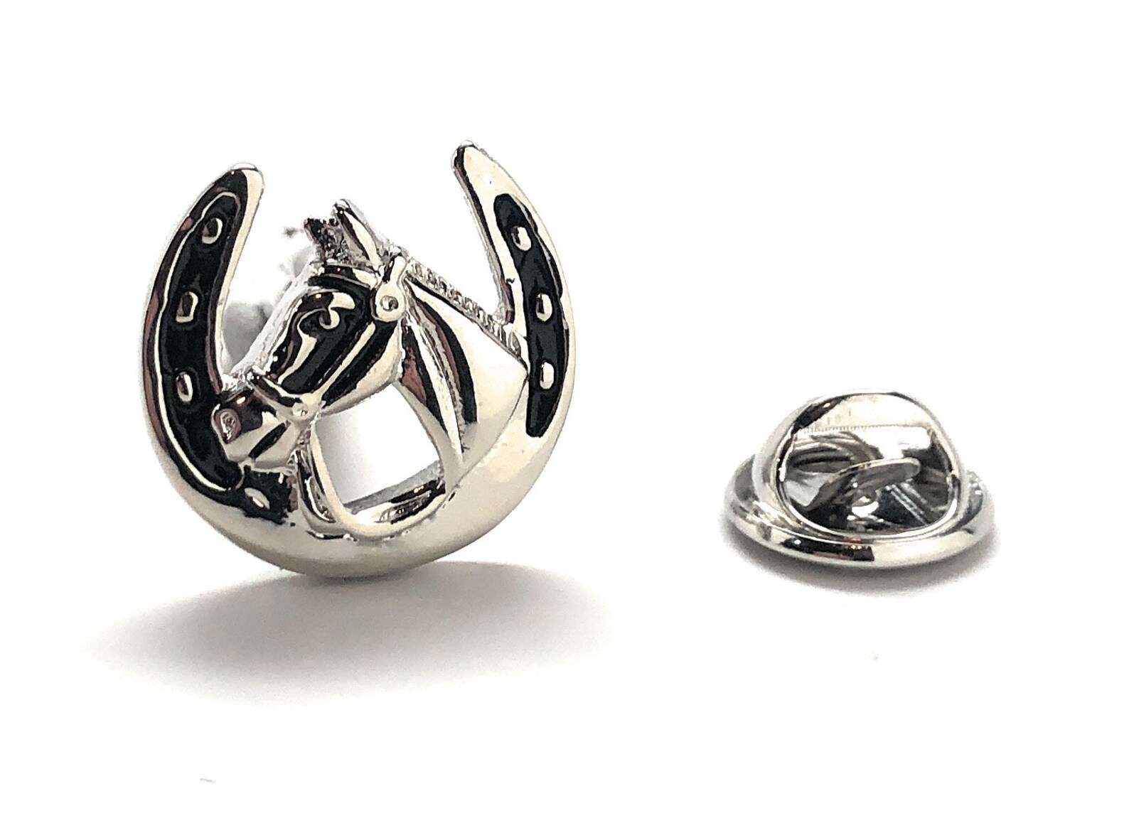 Horse Luck Lapel Pin Enamel Pin Lucky Horseshoe Lapel Pin Etsy