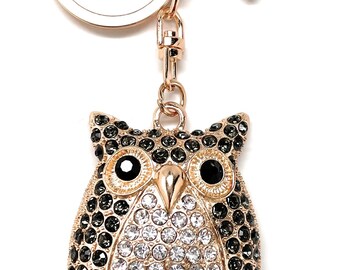 Black Owl Keychain