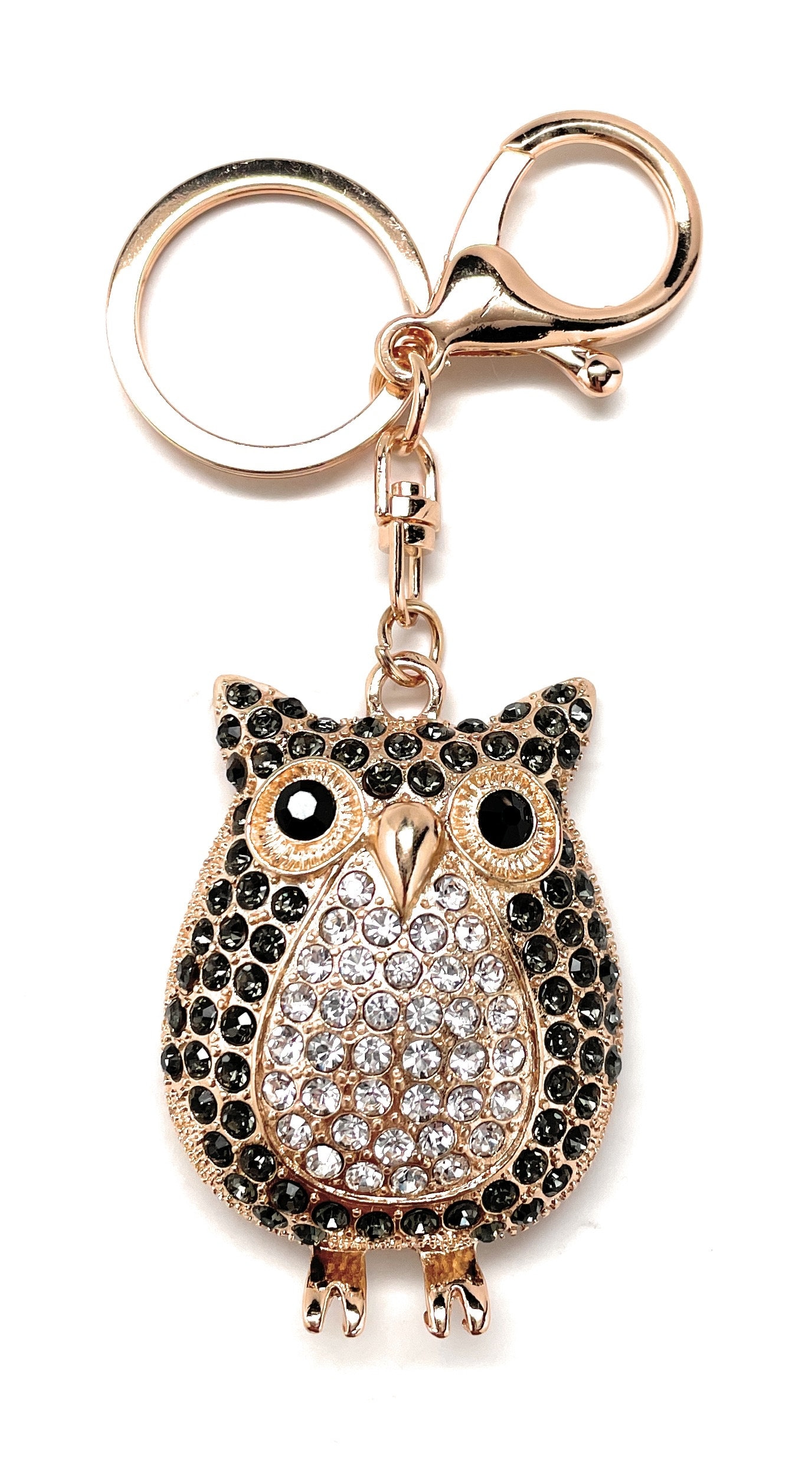 Beautiful Owl Rhinestone Key Chain Crystal Purse Keychain Bag Key