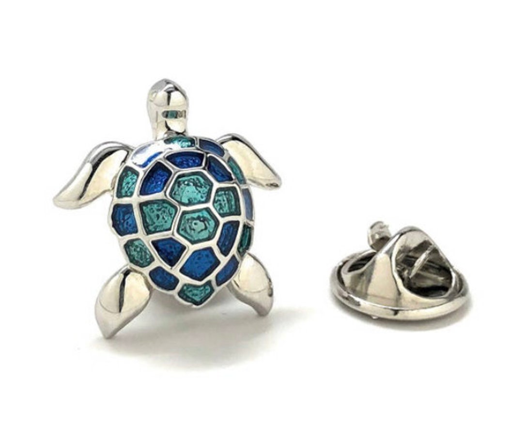Sea Turtle Lapel Pin – Cute Hard Enamel Brooch For Jackets, Bags & Gifts - View #7