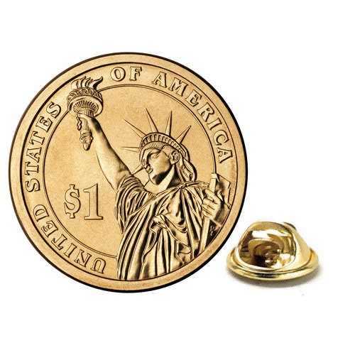 Statue of Liberty Presidential Dollar Lapel Pin Uncirculated - Etsy