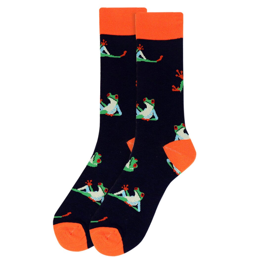 Costa Rica Beach Frog Socks Fun Crazy Red Eye Tree Frog Socks Etsy
