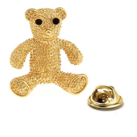 gold color teddy bear